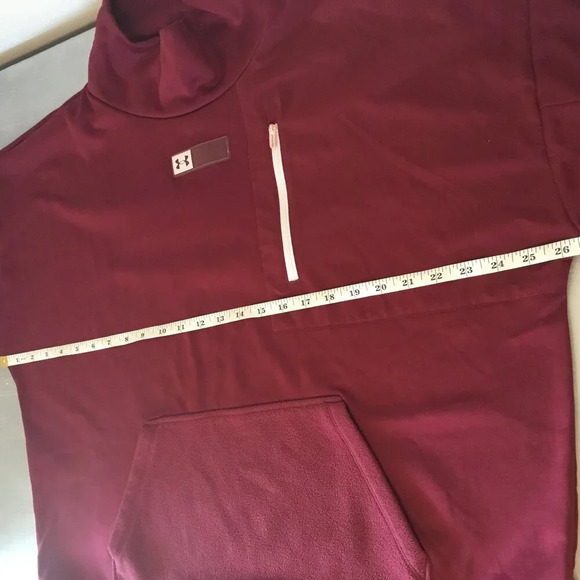 Under Armour -  Womens Armour Mxed Media Mock Neck T-Shirt Sweatshirt Size XL - Picture 5 of 10